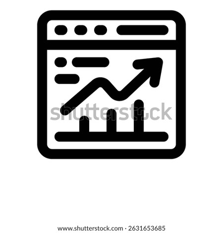 dashboard line icon. Clean and minimalist vector icon for websites, mobile apps, presentations, and logos. Fully scalable and customizable for any project.