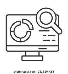 Dashboard Line Icon Element For Design
