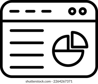 Vectorsymbol-Design der Dashboard-Linie