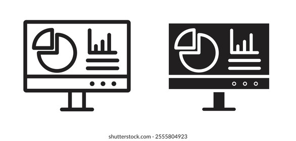 Dashboard liner icon vector set.