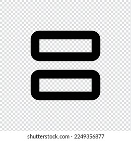 Dashboard, menu outline icon in transparent background, basic app and web UI bold line icon, EPS10