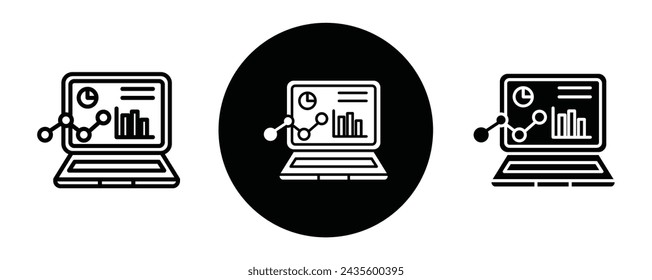 Dashboard outline icon collection or set. Dashboard Thin vector line art