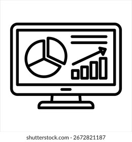 Ilustración vectorial de iconos de contorno del panel