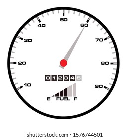 Dashboard panel for transport auto mobile illustrations