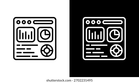 Design do conjunto de ícones brancos do painel do painel