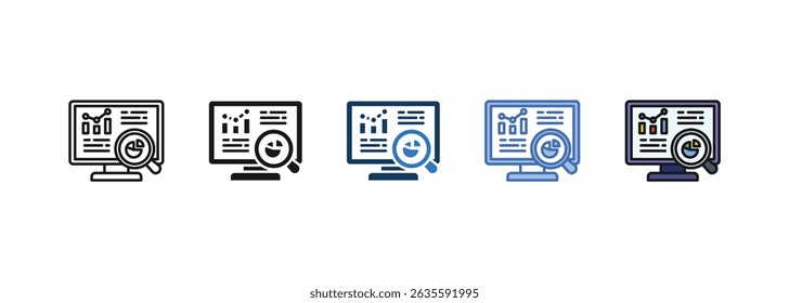Dashboard Reporting icon sets collection multi style

