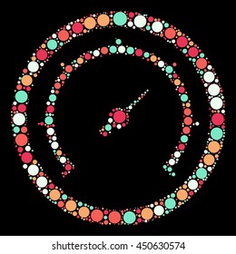 dashboard shape vector design by color point