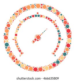 dashboard shape vector design by color point