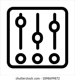 Dashboard. Single icon related to IT, Information Technology, computer, internet, online isolated on a white background EPS Vector