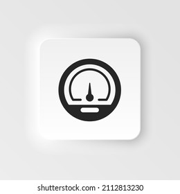 indicador de velocidad del tablero de mandos vector aislado - signo de ilustración del medidor de la tecnología de rendimiento. símbolo de signo del medidor de aceleración