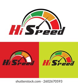 Dashboard speedometer, hi speed, car speed, Car speed. Fast internet speed sign. Stock flat vector design 