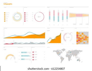 Dashboard theme creative infographic