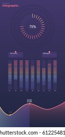 Dashboard theme creative infographic