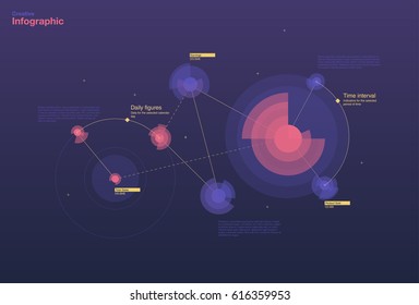 Dashboard theme creative infographic