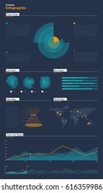 Dashboard theme creative infographic