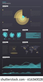 Dashboard theme creative infographic
