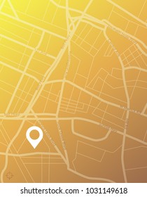 Dashboard theme creative infographic of city map navigation. Vector illustration