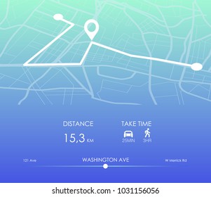 Dashboard theme creative infographic of city map navigation. Vector illustration.