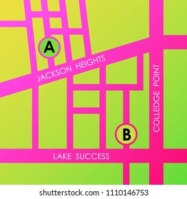 Dashboard theme creative infographic of city map navigation. Vector illustration.