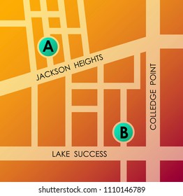 Dashboard theme creative infographic of city map navigation. Vector illustration.