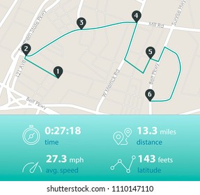 Dashboard theme creative infographic of city map navigation. Vector illustration.