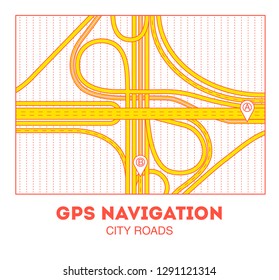 Dashboard theme creative infographic of city map navigation.