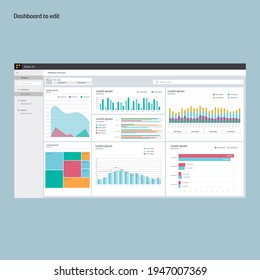 
Dashboard theme. Power bi. Interactive bars.diagrams. EPS10