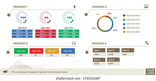 Dashboard UI. Modern presentation with data graphs, diagrams, pie chart, data grid clean and simple app interface. Vector abstract modern web UI design. Web Application Data Infographic UI UX design.