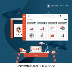 Dashboard user admin panel template design