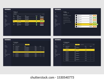 Dashboard user admin panel template design