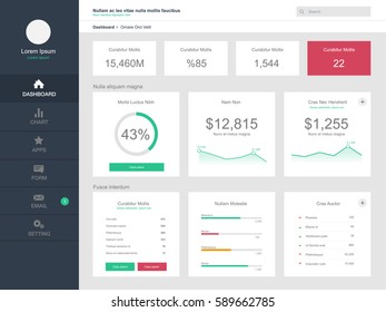 Dashboard User Admin Panel Template Design