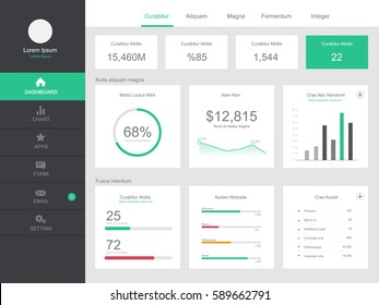 Dashboard User Admin Panel Template Design