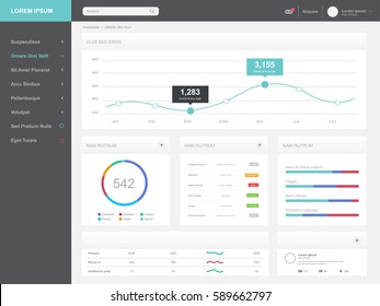 Dashboard User Admin Panel Template Design