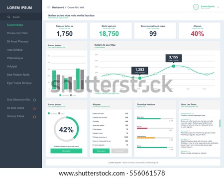 Dashboard user admin panel template design