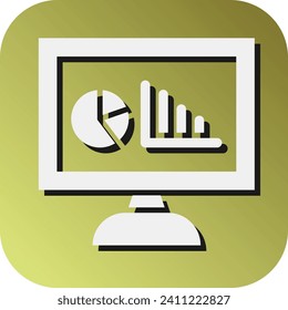 Dashboard Vector Glyph Gradient Background Icon For Personal And Commercial Use.
