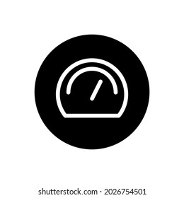 Dashboard vector glyph icon . Filled circular