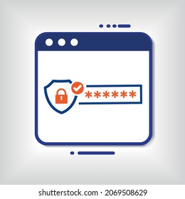 Dashboard Vector Icon Advanced Threat Protection Improves Cybersecurity for website or other thing. 