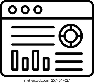 Dashboard vector icon. Can be used for printing, mobile and web applications.