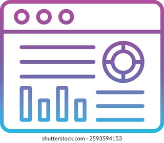 Dashboard vector icon. Can be used for printing, mobile and web applications.