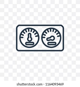 Dashboard vector icon isolated on transparent background, Dashboard logo concept