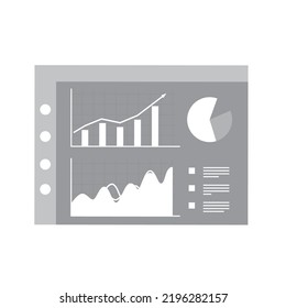 Dashboard  vector icon
User panel template, statistical and Data analysis, Business infographic template. Vector flat illustration.