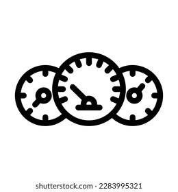 Dashboard Vector Line Icon Design