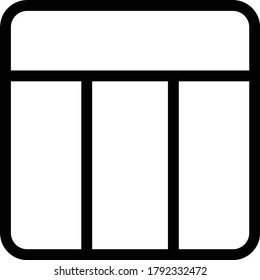 dashboard vector thin line icon 