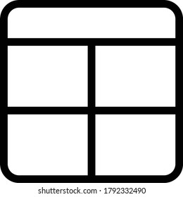dashboard vector thin line icon 