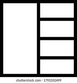 dashboard vector thin line icon 