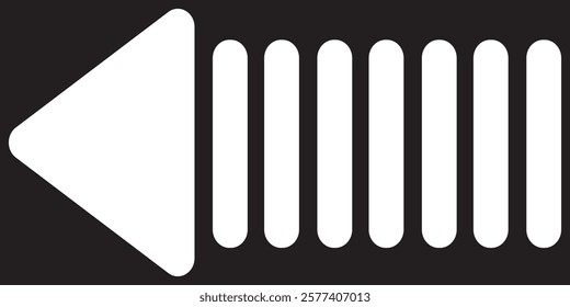 Dashed arrow set. Vector doodle dot line. Thin pointer arrows on transparent background.