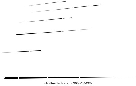 Dahinter sind dynamische Linien, Streifen. 3D-Linien mit Perspektive verschwinden mit Lücken