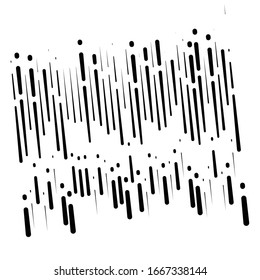 dashed dynamic lines, stripes pattern. random, irregular intermittent streaks design. interrupt vertical, straight parallel stripes texture