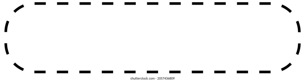 Dashed Line Border Frame Vector Element Stock Vector (Royalty Free ...