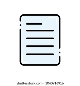 dashed line business office paper document information